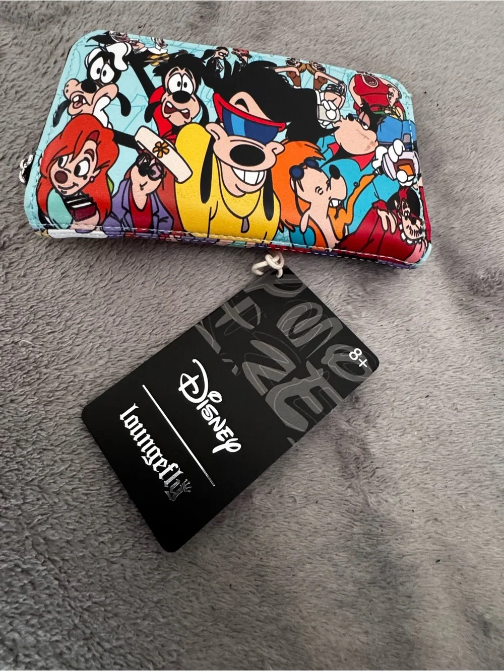 Loungefly Disney Goofy Movie Collage Ziparound Wallet NEW Rare